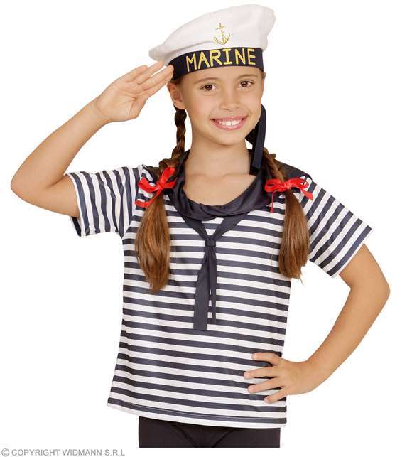Costume de marin enfant (t-shirt , képi)