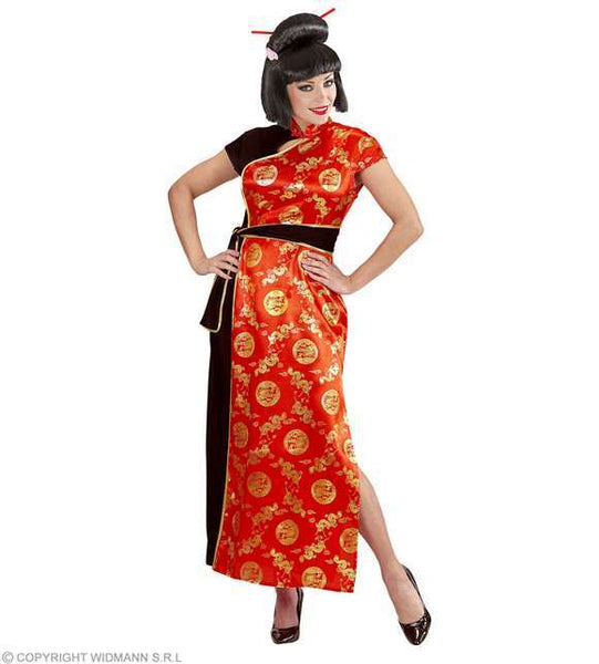 Costume adulte chinoise rouge & or