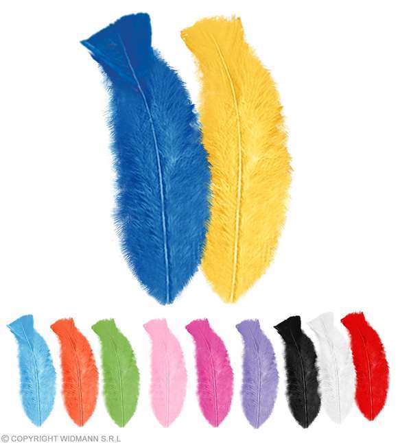 50 plumes multicolores - env. 10 cm