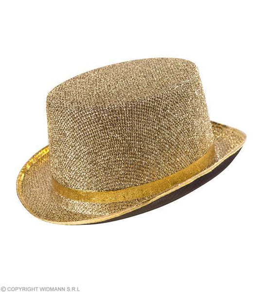 Chapeau haut de forme doré