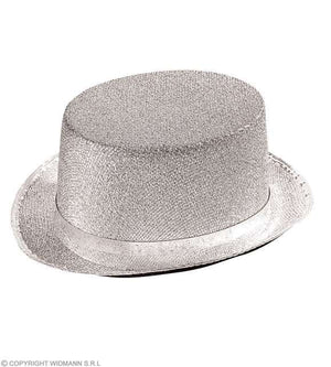 Chapeau haut de forme argenté