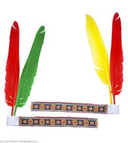 Bandeau d'indien avec 2 plumes