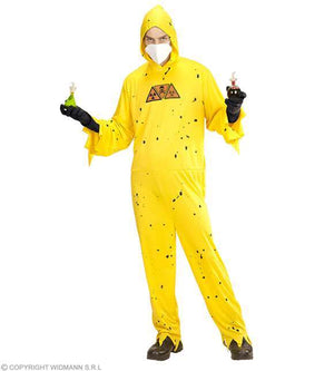 Costume adulte scientifique zombie jaune