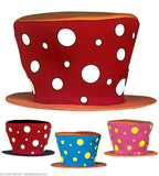 Grand chapeau de clown (4 couleurs)