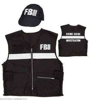 Costume adulte FBI avec casquette M/L