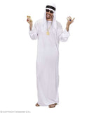 Costume Djellabah & keffieh blanc