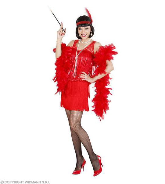 Costume adulte robe Charleston flapper rouge