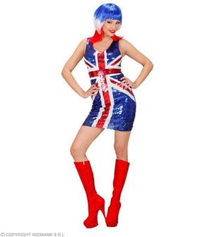 Costume adulte robe drapeau anglais