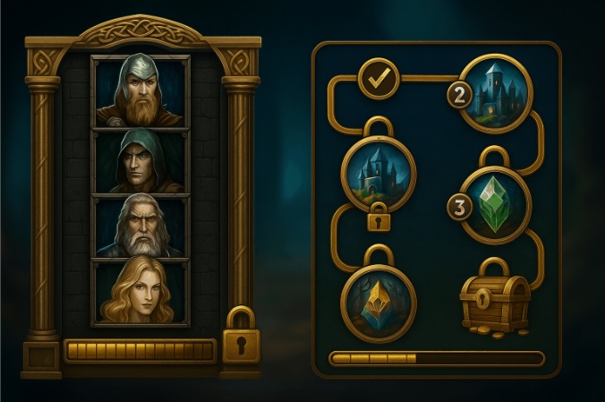 Comparaison avec Thunderstruck II : systèmes de progression similaires